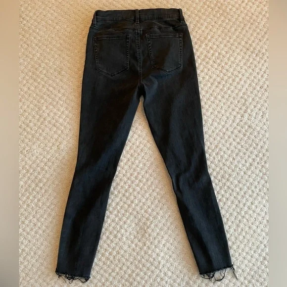 PacSun High Rise Jegging Distressed Denim Jeans Washed Black 26 - Picture 9 of 13